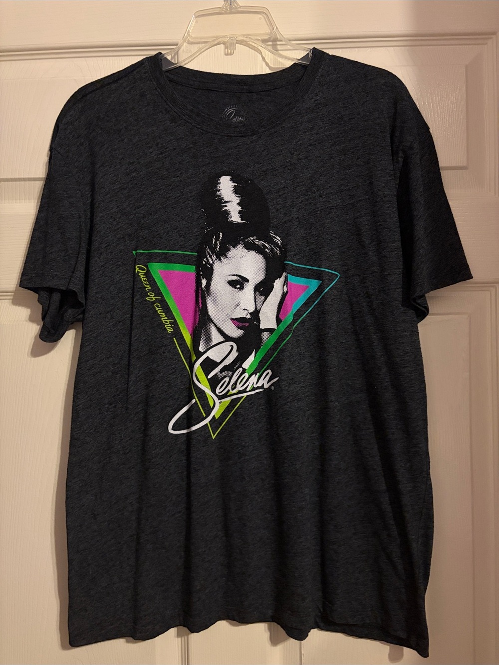 Selena Graphic Charcoal Men’s Tee - Dark Gray
